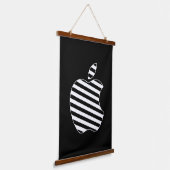 Apple Fan Art Logo Hangend Wandkleed (Gebogen)