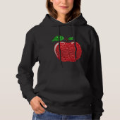Apple Faux Red Glitter Hoodie (Voorkant)