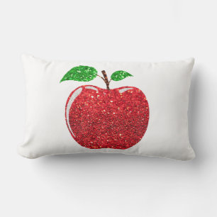Apple Faux Red Glitter Kussen