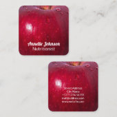 Apple faux vierkante visitekaartje (Voorkant / Achterkant)