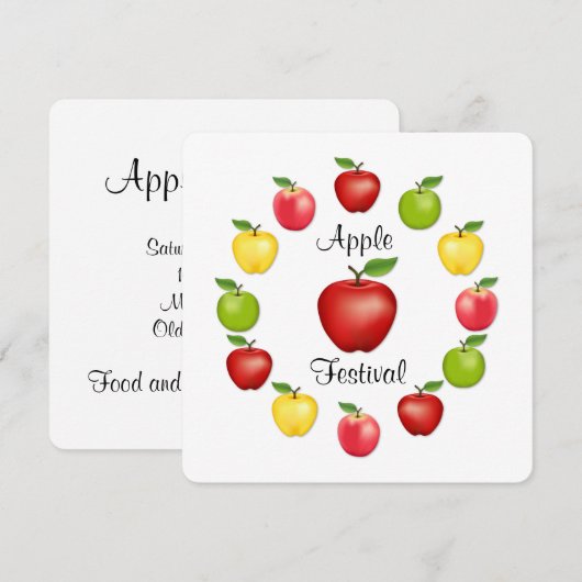 Apple Festival uitnodiging (Voorkant / Achterkant)