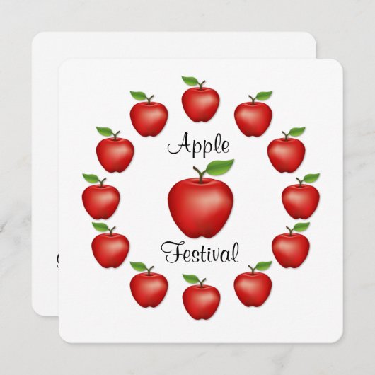 Apple Festival uitnodiging (Voorkant / Achterkant)