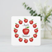 Apple Festival uitnodiging (Staand voorkant)