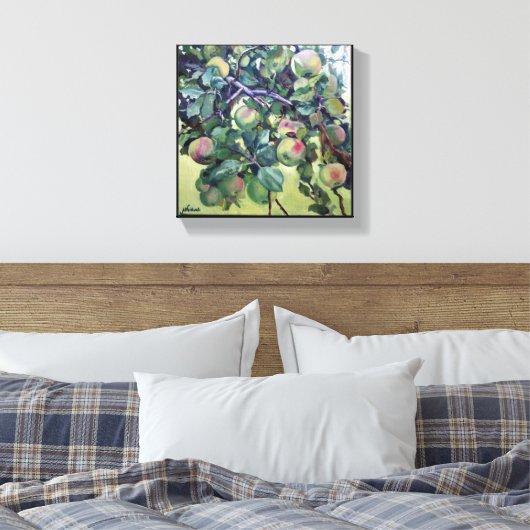 Apple-filiaal. Canvas Afdruk (Insitu (Slaapkamer))