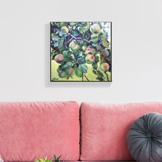 Apple-filiaal. Canvas Afdruk (Insitu (Woonkamer))