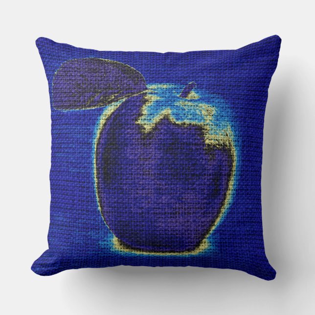 Apple Fine Art over Burlap Linen Jute #2 Kussen (Voorkant)