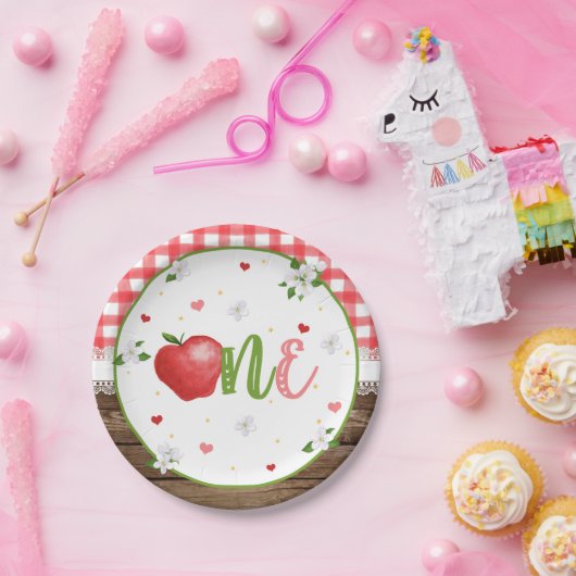 Apple First Birthday Bord (Feest)