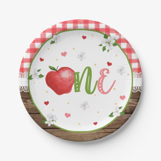 Apple First Birthday Bord (Voorkant)