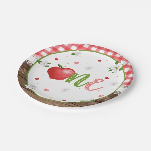 Apple First Birthday Bord (Gekanteld)