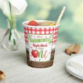 Apple First Birthday Party Cup - Bushel of Fun Papieren Bekers