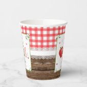 Apple First Birthday Party Cup Papieren Bekers (Links)