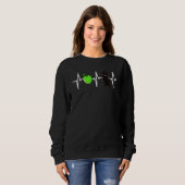 Apple Flat Coated Retriever Heartbeat Dog Trui (Voorkant volledig)