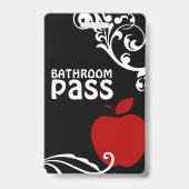 Apple Flouris Classroom Badkamerpas voor Docenten Badge (Achterkant)