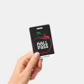 Apple Flourish Klaslokaal Docenten Pas Badge (Handheld)