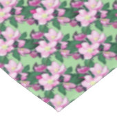 Apple Flowers op Light Green Tafelkleed (Gekanteld)
