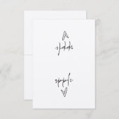 Apple Food Label Tent Kaart (Voorkant / Achterkant)