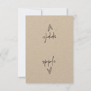 Apple Food Label Tent Kaart