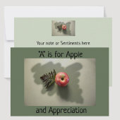 Apple for Appreciation Dank je platte kaart