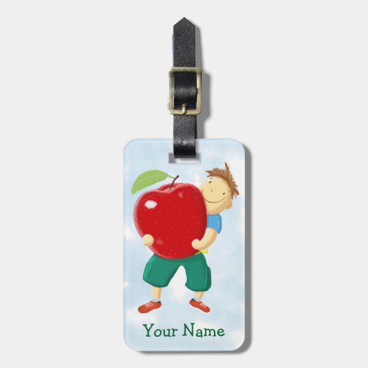 Apple for Teacher Bagagelabel (Voorkant verticaal)