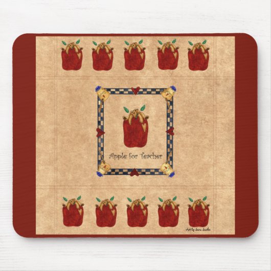 Apple for Teacher Mousepad Muismat (Voorkant)
