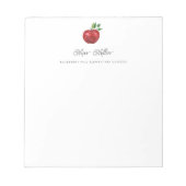Apple for Teacher Personalized Notitieblok (Voorkant)