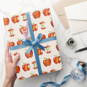 Apple for Teacher Red Fruit School Education Cadeaupapier
