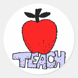 Apple for Teacher Ronde Sticker