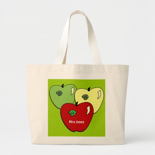 Apple for the Teacher Canvas tas (Voorkant)