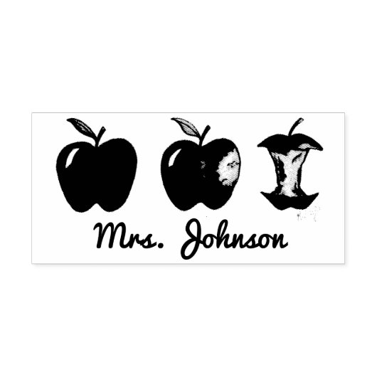 Apple for the Teacher Personalized Teaching School Rubberstempel (Afrduk)
