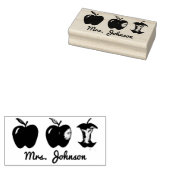 Apple for the Teacher Personalized Teaching School Rubberstempel (Gestempeld)