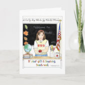 Apple for the Teacher Teacher Card Kaart (Voorkant)