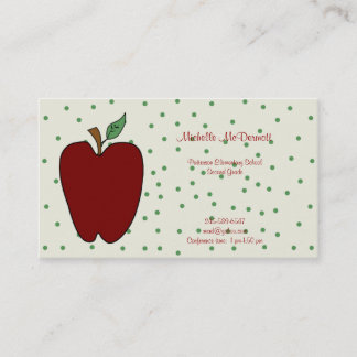 Apple for the Teacher Visitekaartje