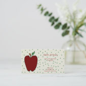 Apple for the Teacher Visitekaartje (Staand voorkant)