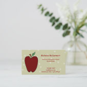 Apple for the Teacher Visitekaartje (Staand voorkant)