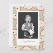 Apple Foto Groene Jongen Kleuterschool Afstuderen Kaart (Achterkant)