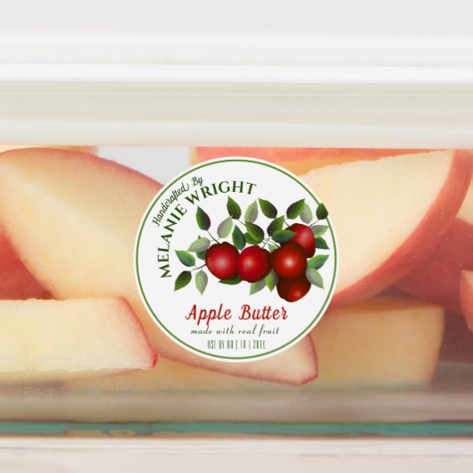 Apple Fruit Canning Labels (Aangebracht)