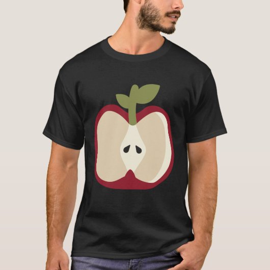 Apple Fruit Easy Lazy DIY Halloween Costume T-shirt (Voorkant)