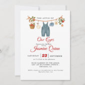Apple Fruit Fall baby shower  Baby sprinkle Kaart (Voorkant)