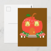 Apple Fruit Frog House Briefkaart (Voorkant / Achterkant)