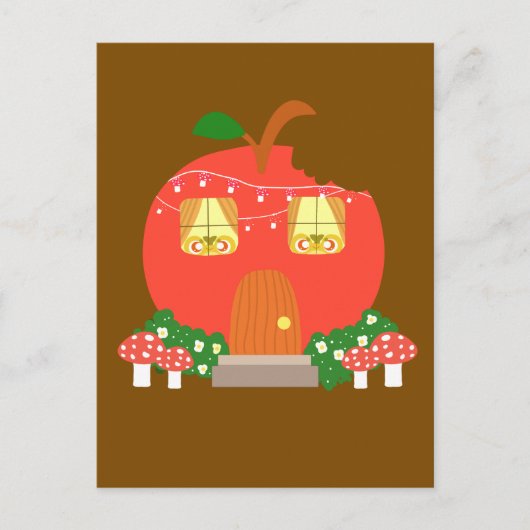 Apple Fruit Frog House Briefkaart (Voorkant)