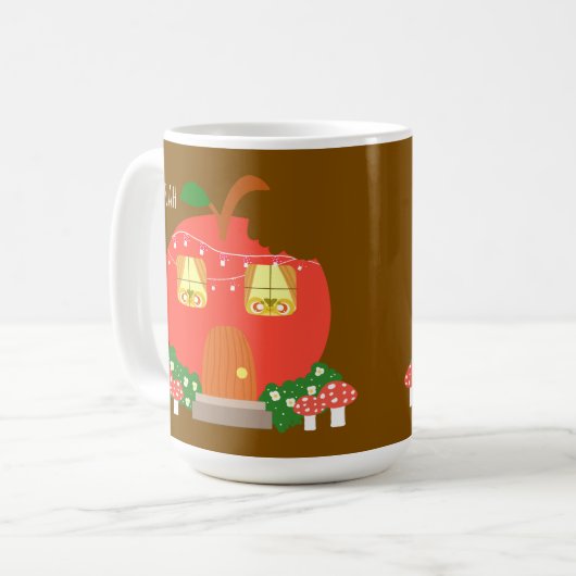 Apple Fruit Frog House Koffiemok (Voorkant links)