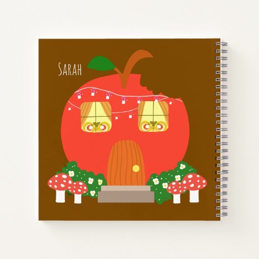 Apple Fruit Frog House Notitieboek (Achterkant)