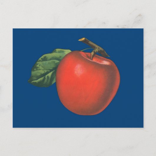 Apple  fruit illustratie briefkaart (Voorkant)