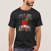 Apple Fruit is maar een meisje dat van appels houd T-shirt (Voorkant)