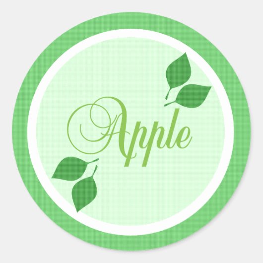 Apple Fruit Label Sticker (Voorkant)