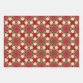 Apple Fruit Levendig Abstract Patroon Set 2 Inpakpapier Vel (Voorkant)