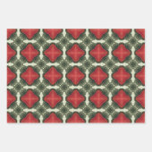 Apple Fruit Levendig Abstract Patroon Set 5 Inpakpapier Vel (Voorkant 3)