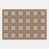 Apple Fruit Levendig Abstract Patroon Set 5 Inpakpapier Vel (Voorkant 2)