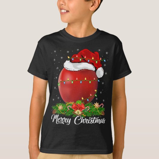 Apple Fruit Lover Matching Santa Hat Apple Christm T-shirt (Voorkant)