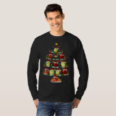 Apple Fruit Lover Xmas Lighting Apple Kerstman Tr T-shirt (Voorkant volledig)